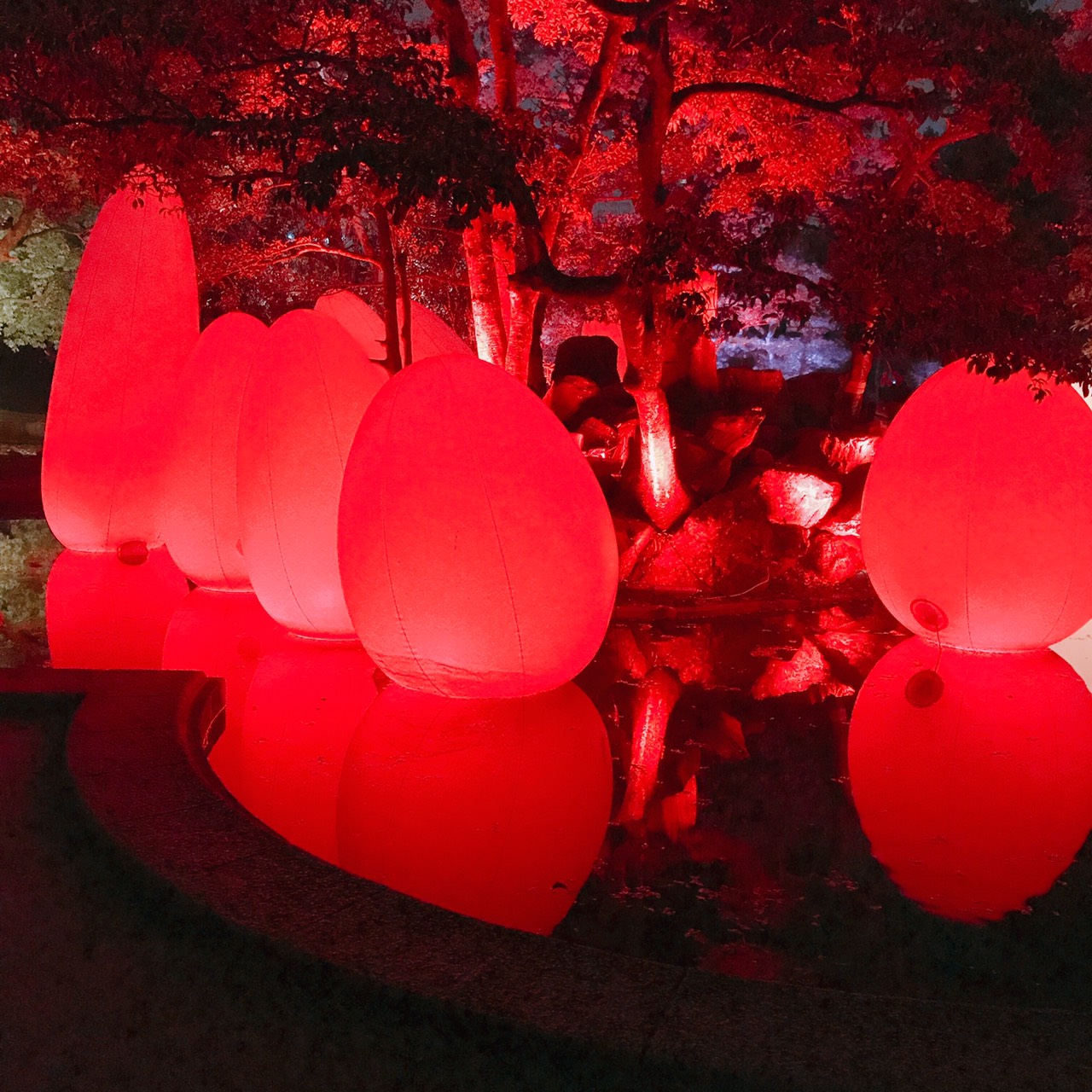 チームラボ 広島城 光の祭