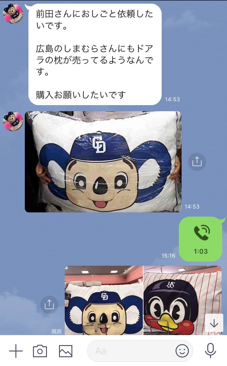 ドアラの枕