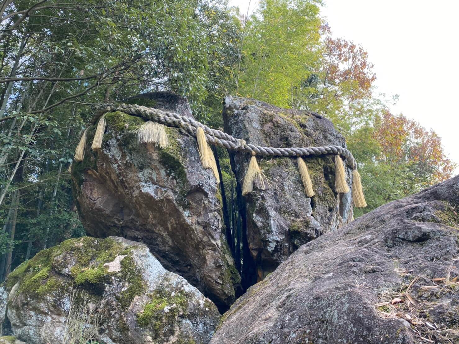 破磐神社起源の大磐石 われ岩破磐神社起源の大磐石 われ岩