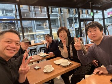発信大事ですね！朝活に初参加の方がいらっしゃいました。