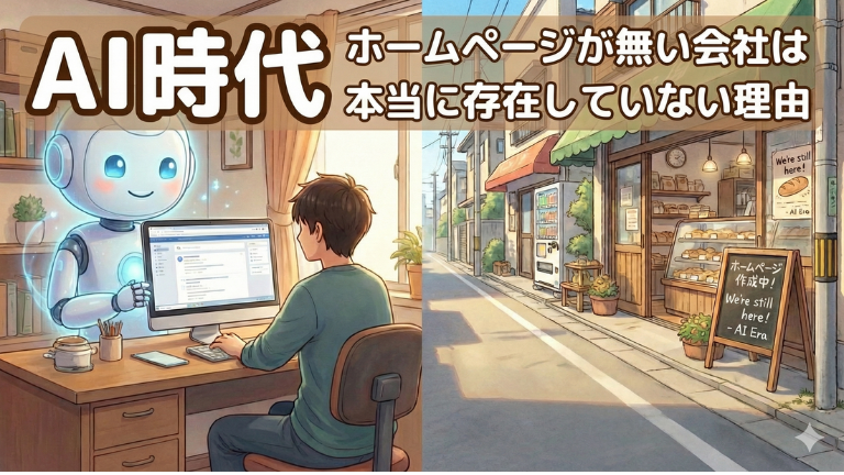 AI時代ホームページが無い会社は本当に存在していない理由