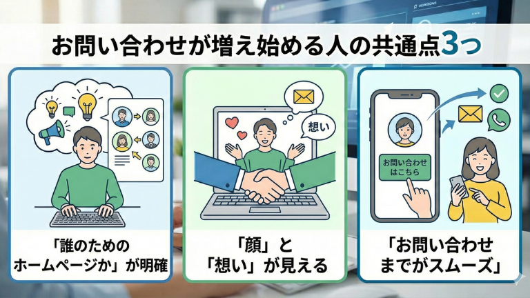 お問い合わせが増え始める人の共通点3つ