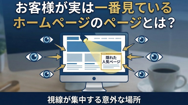 お客様が実は一番見ているホームページのページとは？