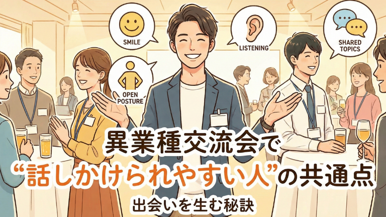 異業種交流会で“話しかけられやすい人”の共通点