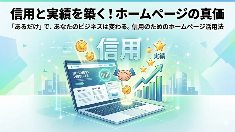 【どんなホームページがいい？】ホームページは、あるだけでいい！信用のために欲しい！