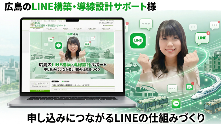 【ホームページ制作実績】広島LINE構築・導線設計サポート