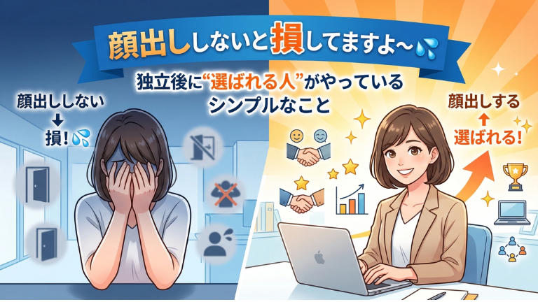 顔出ししないと損してますよ～独立後に“選ばれる人”がやっているシンプルなこと