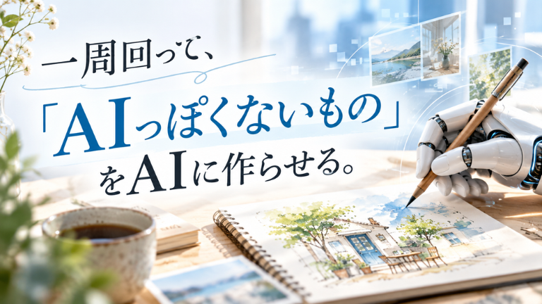 一周回って、「AIっぽくないもの」をAIに作らせる。